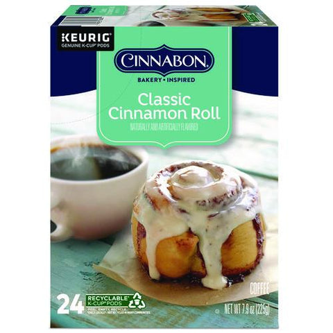 Cinnabon Classic Cinnamon Roll Coffee K-cups, 24/box
