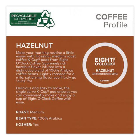 Hazelnut Coffee K-cups, 96/carton