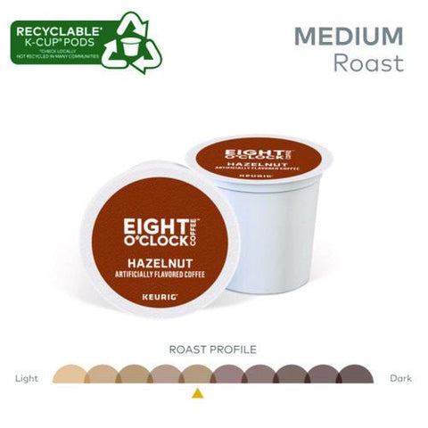 Hazelnut Coffee K-cups, 24/box
