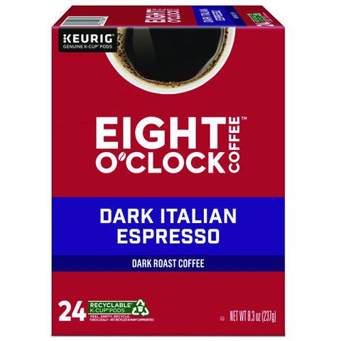 Dark Italian Espresso Coffee K-cups, 24/box