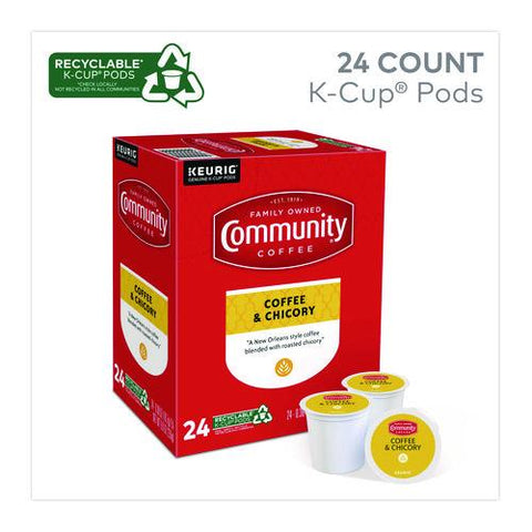 Coffee And Chicory K-cups, 24/box