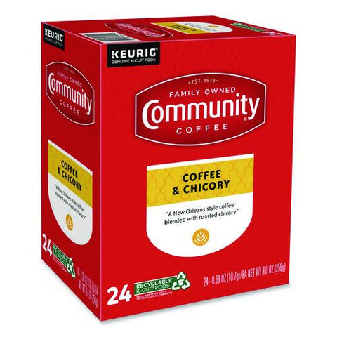 Coffee And Chicory K-cups, 24/box