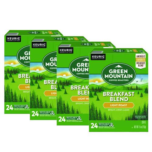 Breakfast Blend Coffee K-cup Pods, 96/carton