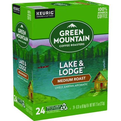 Lake And Lodge Coffee K-cups, Medium Roast, 96/carton