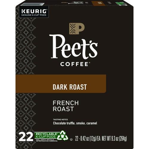 French Roast Coffee K-cups, 22/box