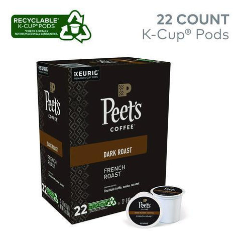 French Roast Coffee K-cups, 22/box