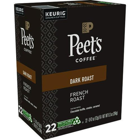 French Roast Coffee K-cups, 22/box