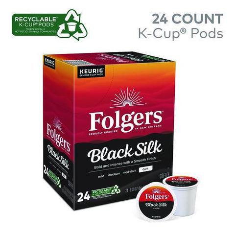 Gourmet Selections Black Silk Coffee K-cups, 24/box