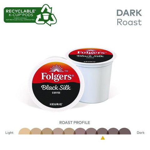 Gourmet Selections Black Silk Coffee K-cups, 24/box