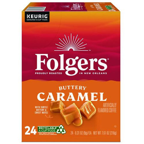 Buttery Caramel Coffee K-cups, 24/box