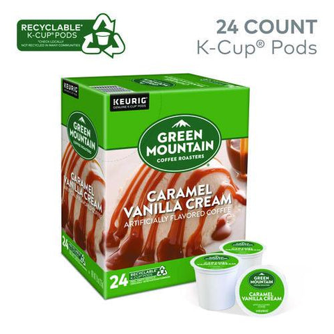 Caramel Vanilla Cream Coffee K-cups, 24/box