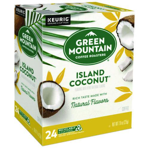 Island Coconut Coffee K-cup Pods, 96/carton