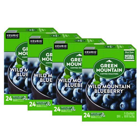 Fair Trade Wild Mountain Blueberry Coffee K-cups, 96/carton