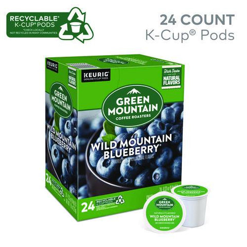Fair Trade Wild Mountain Blueberry Coffee K-cups, 24/box
