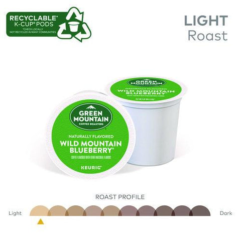 Fair Trade Wild Mountain Blueberry Coffee K-cups, 24/box