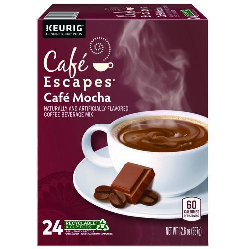 Cafe Escapes Mocha K-cups, 24/box