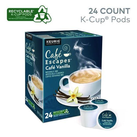 Cafe Vanilla K-cups, 24/box