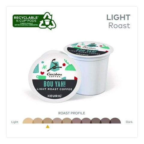 Bou Yah K-cup Pods, Light Roast, 22/box