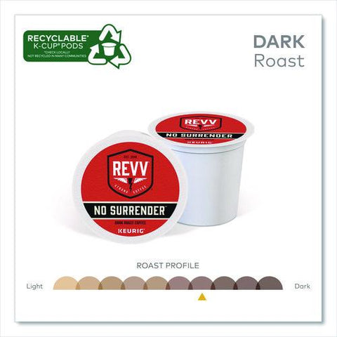 No Surrender K-cup, Dark Roast, K-cup, 24/box