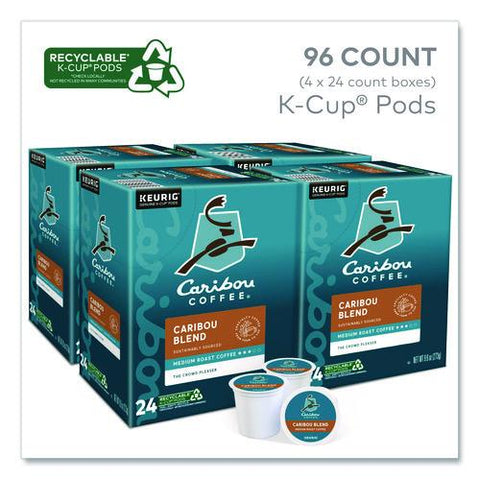 Caribou Blend Coffee K-cups, 96/carton