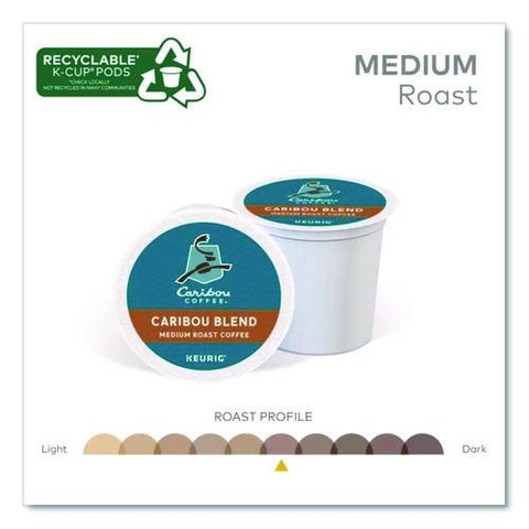 Caribou Blend Coffee K-cups, 96/carton