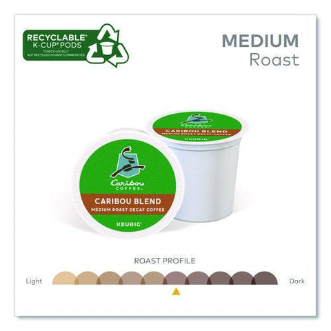 Caribou Blend Decaf Coffee K-cups, 96/carton