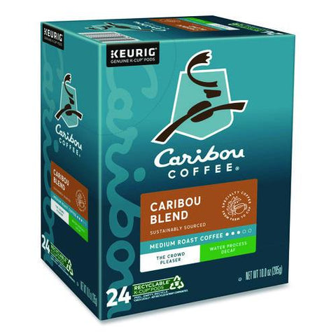 Caribou Blend Decaf Coffee K-cups, 96/carton