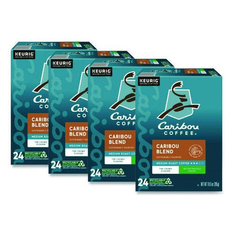 Caribou Blend Decaf Coffee K-cups, 96/carton