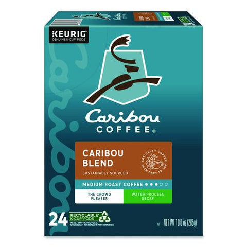 Caribou Blend Decaf Coffee K-cups, 24/box