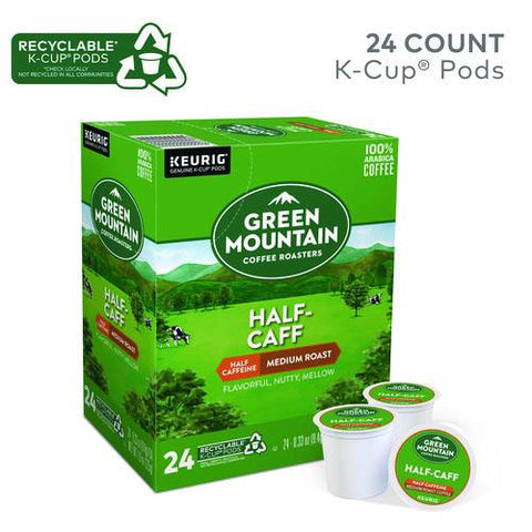 Half-caff Coffee K-cups, 96/carton