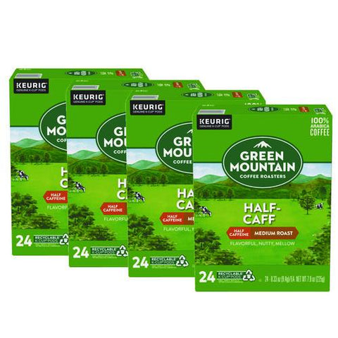 Half-caff Coffee K-cups, 96/carton