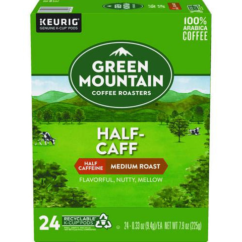 Half-caff Coffee K-cups, 24/box