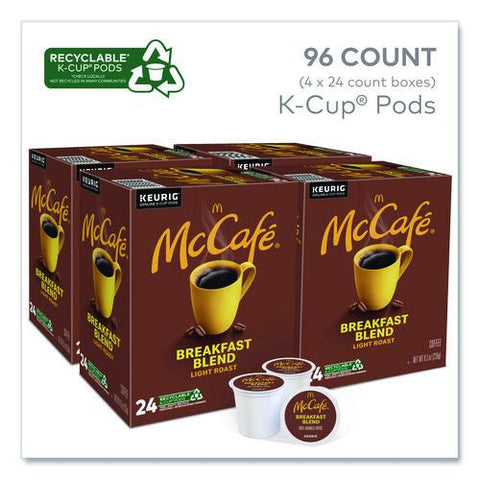 Breakfast Blend K-cup, 24/box, 4 Boxes/carton