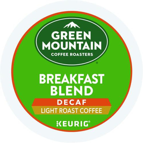 Breakfast Blend Decaf Coffee K-cups, 24/box