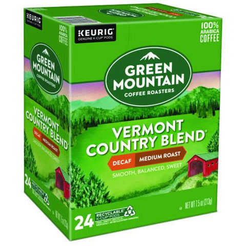 Vermont Country Blend Decaf Coffee K-cups, 24/box
