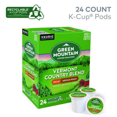 Vermont Country Blend Decaf Coffee K-cups, 24/box