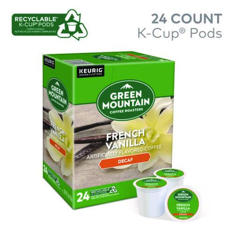 French Vanilla Decaf Coffee K-cups, 96/carton
