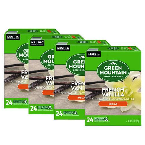 French Vanilla Decaf Coffee K-cups, 96/carton