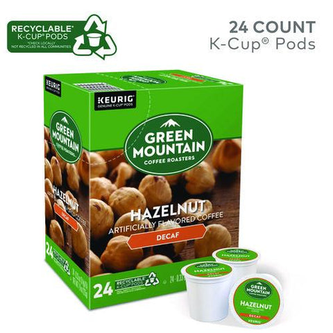 Hazelnut Decaf Coffee K-cups, 96/carton