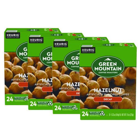 Hazelnut Decaf Coffee K-cups, 96/carton
