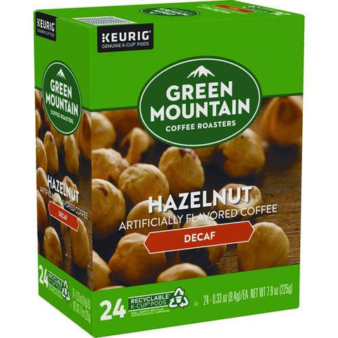 Hazelnut Decaf Coffee K-cups, 24/box