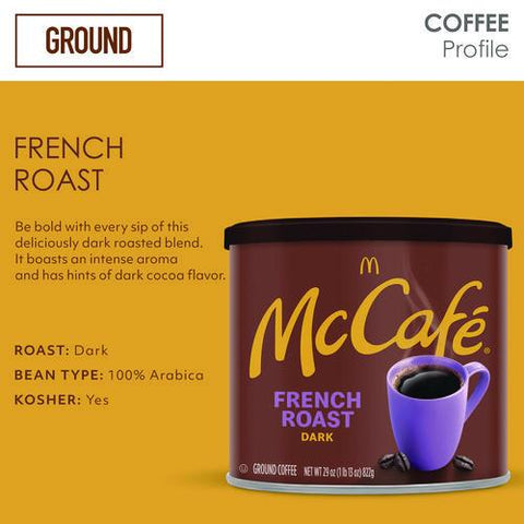 Ground Coffee, French Roast, 29 Oz Can