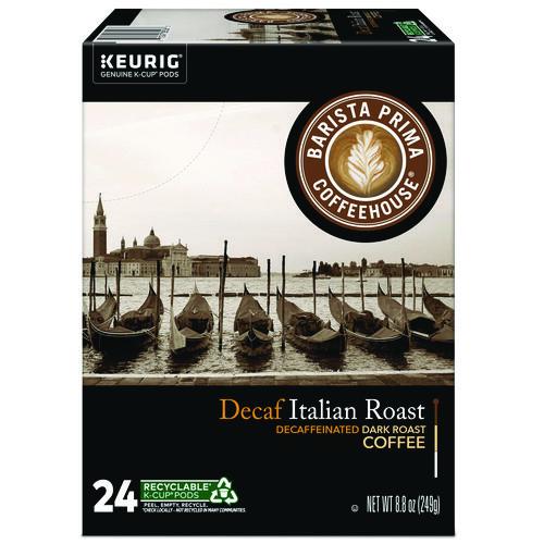 Decaf Italian Roast Coffee K-cups, 24/box