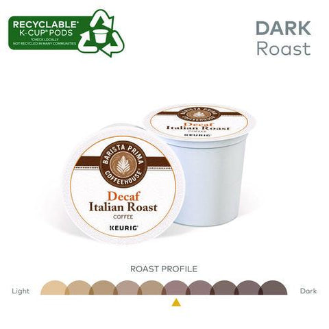 Decaf Italian Roast Coffee K-cups, 24/box