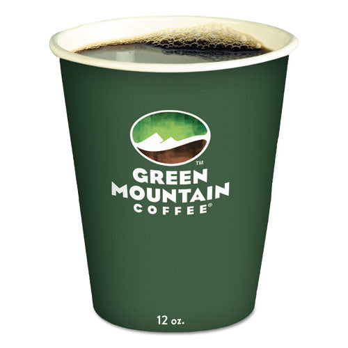 Paper Hot Cups, 12 Oz, Green Mountain Design, 1,000/carton