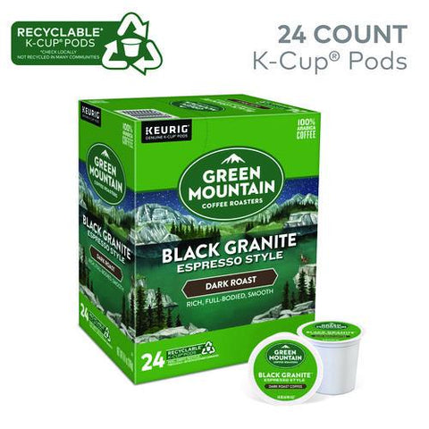 Black Granite Espresso Style K-cups, 24/box