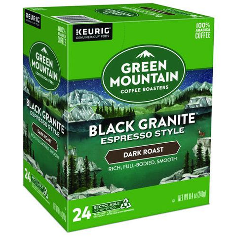 Black Granite Espresso Style K-cups, 24/box