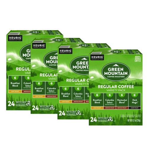 Regular Variety Pack Coffee K-cups, Assorted Flavors, 96/carton