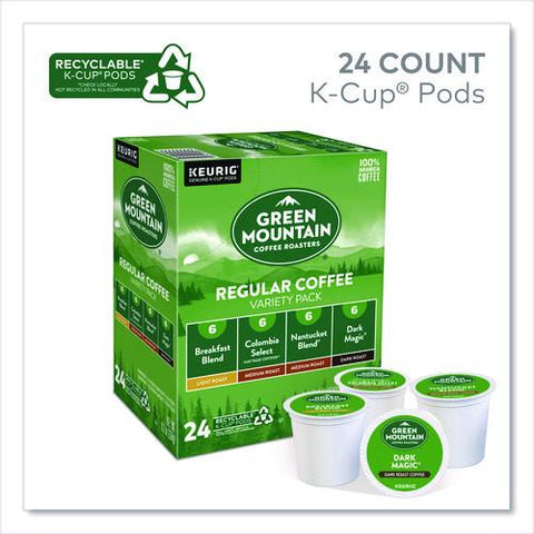 Regular Variety Pack Coffee K-cups, Assorted Flavors, 96/carton