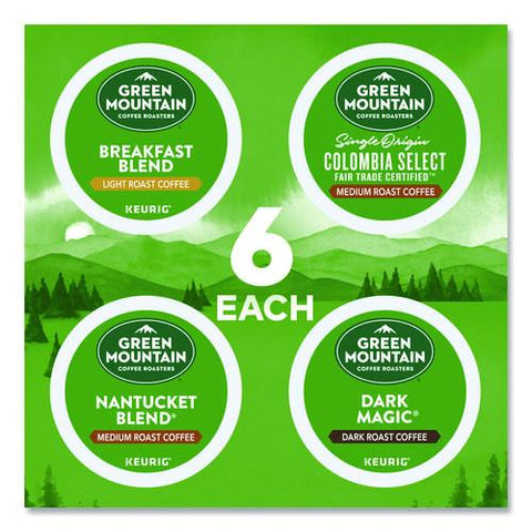 Regular Variety Pack Coffee K-cups, Assorted Flavors, 96/carton